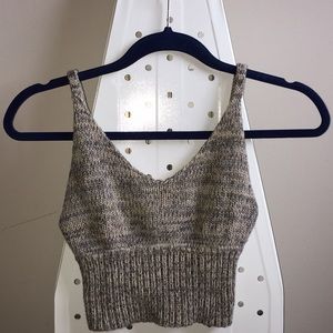 Knitted sweater tank top